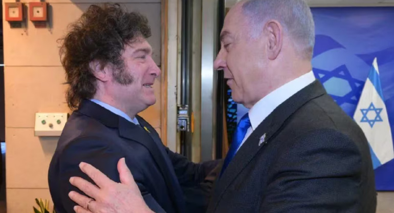 Javier Milei y Benjamin Netanyahu