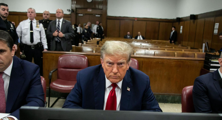 Juicio a Donald Trump en Manhattan. Foto: EFE.