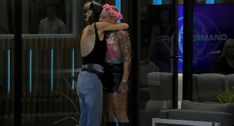 Furia y su hermana en el Congelados de Gran Hermano. Foto: captura Telefe.