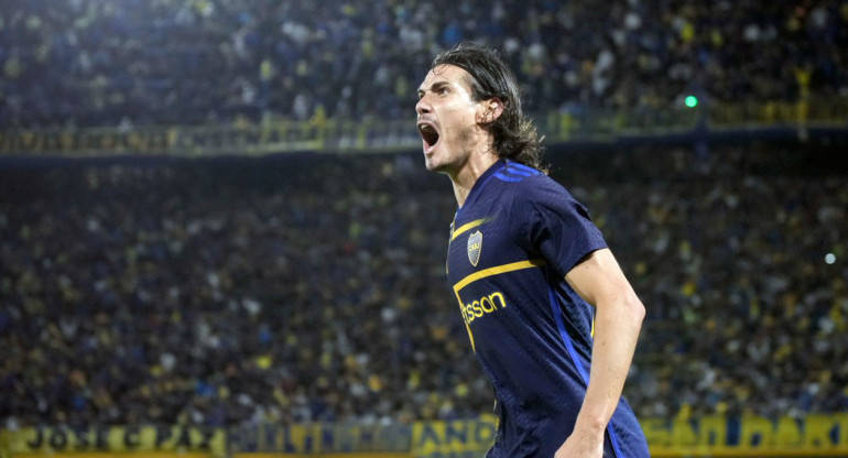 Edinson Cavani, Boca. Foto: NA