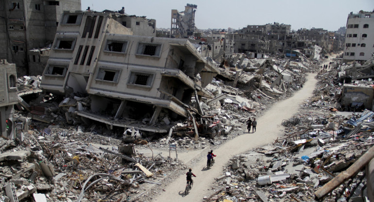 Destrucción en Gaza. Foto: Reuters.