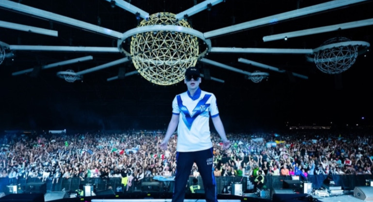 Bizarrap volvió a brillar en Coachella. Foto: Instagram @bizarrap