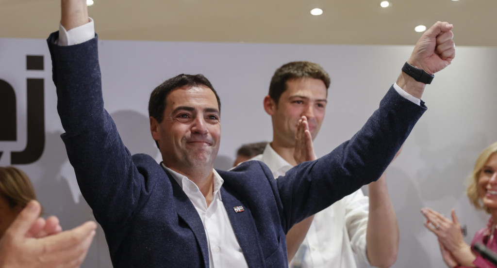 El candidato a lehendakari del PNV, Imanol Pradales, elecciones en el País Vasco. Foto: EFE