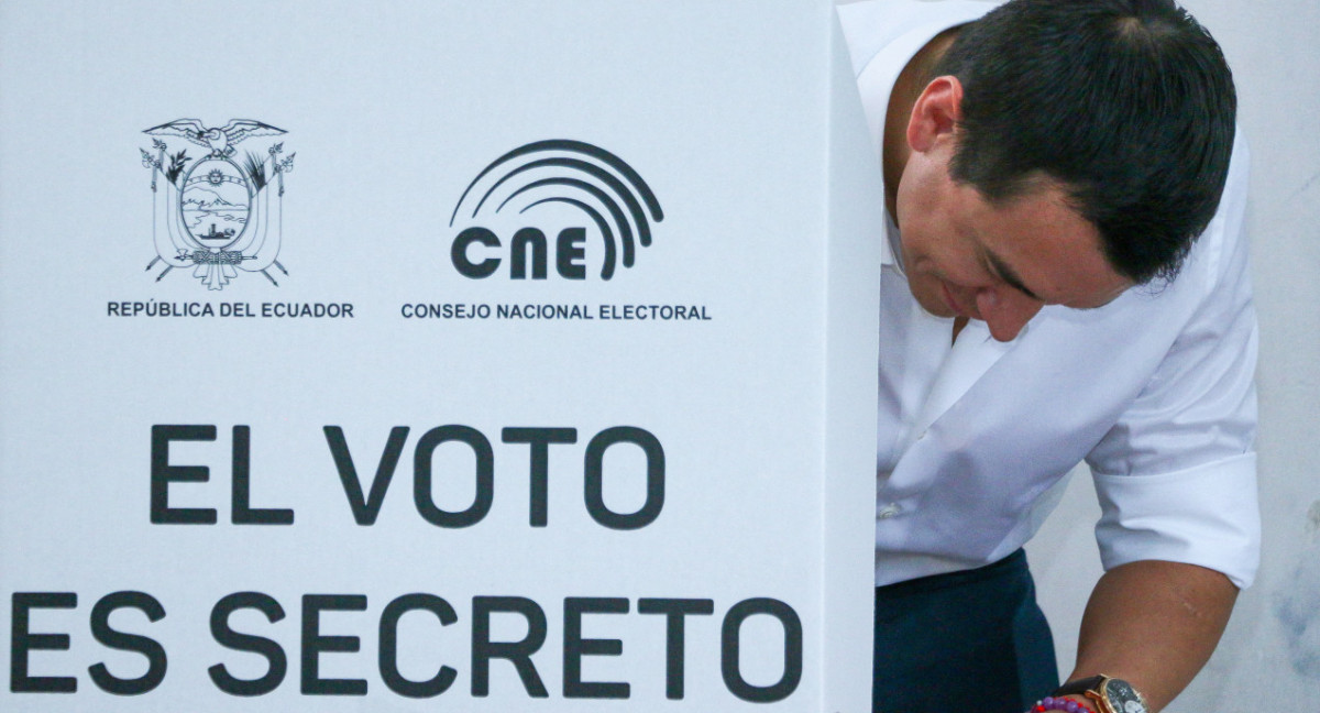 Referéndum en Ecuador, Daniel Noboa. Foto: Reuters.