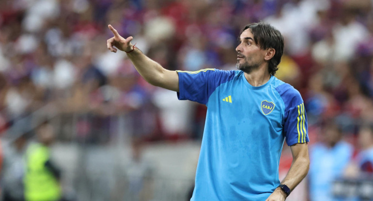 Diego Martínez, Boca vs Fortaleza, Copa Sudamericana. Foto: EFE