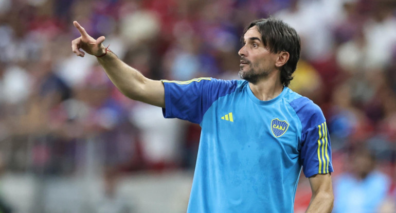 Diego Martínez, Boca vs Fortaleza, Copa Sudamericana. Foto: EFE