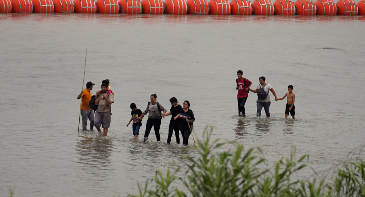 Barrera antiinmigrante en Texas. Foto: Reuters