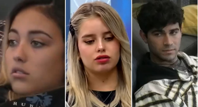 Florencia, Coti y Nicolás de Gran Hermano. Fotos: captura Telefe.