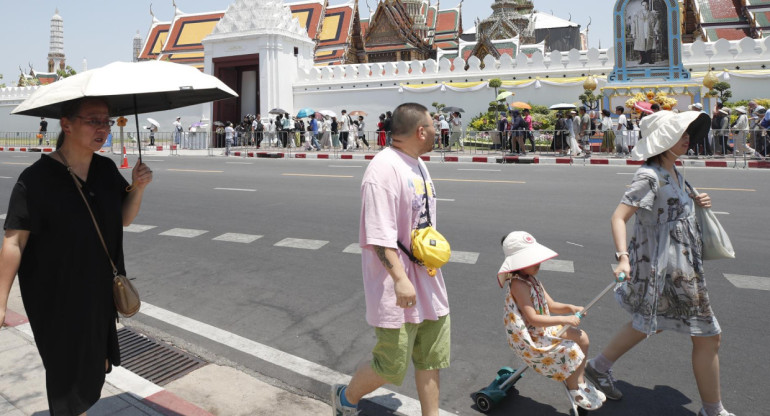 Ola de calor extrema en Filipinas. Foto: EFE.