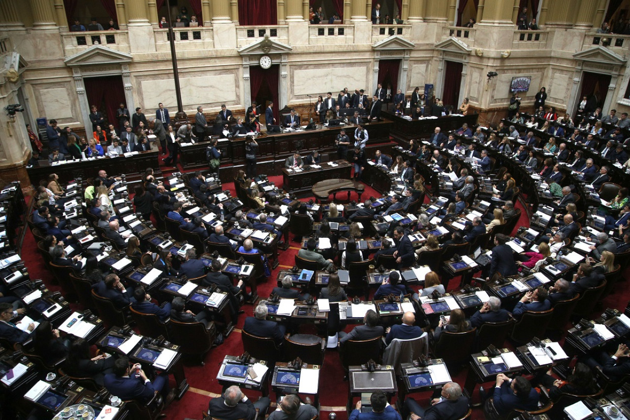 Debate en Diputados por la Ley Bases. Foto: NA