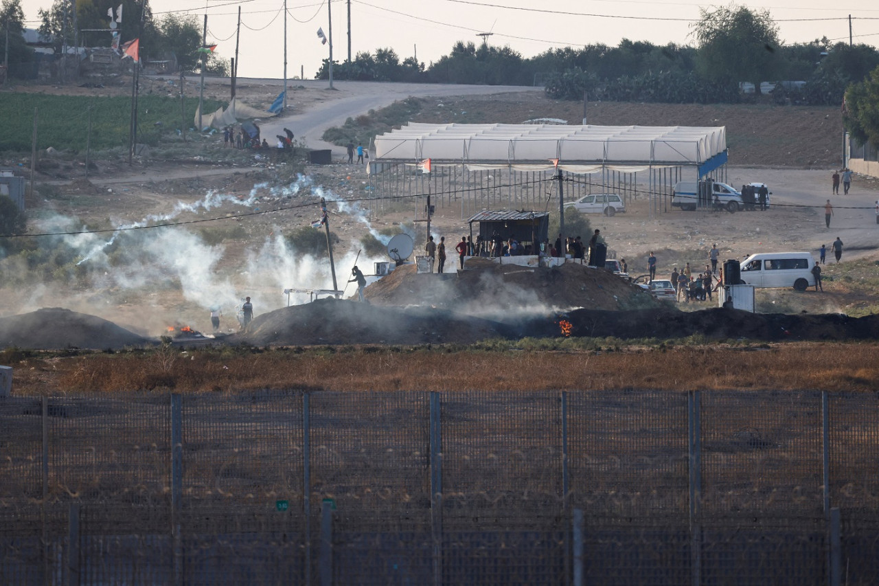 Soldados israelíes en la Franja de Gaza; guerra Israel-Hamás: Foto: Reuters