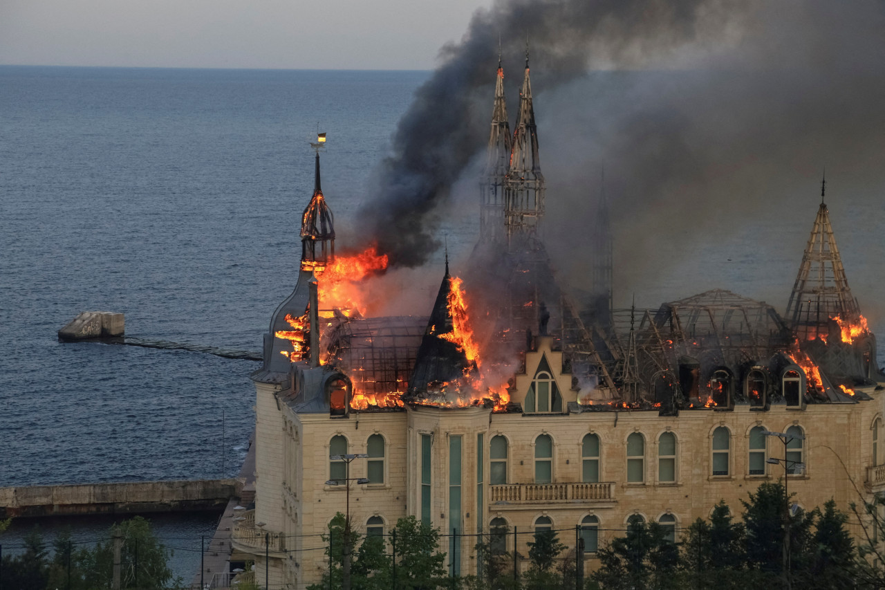 Ataque ruso a Odesa. Foto: Reuters.