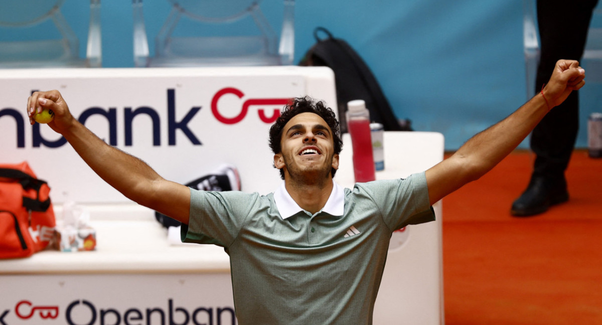 Francisco Cerúndolo en el Masters 1000 de Madrid. Foto: REUTERS.