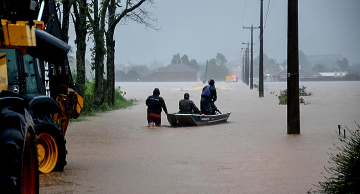 Inundaciones en Brasil. Foto: EFE