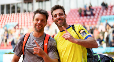 Horacio Zeballos y Marcel Granollers en Masters 1000 de Madrid. Foto: NA.