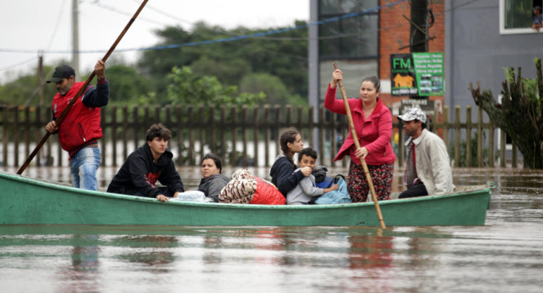 Lluvias en Brasil. Foto: EFE.