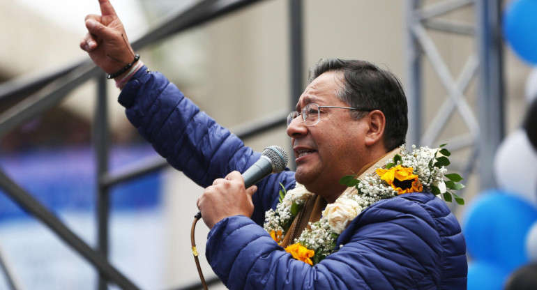 Luis Arce, presidente de Bolivia. Foto: EFE