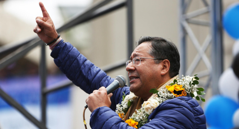 Luis Arce, presidente de Bolivia. Foto: EFE