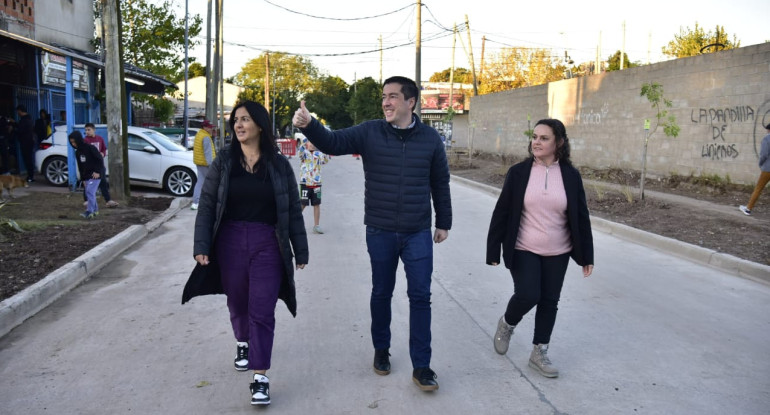 Leo Nardini inauguró una nueva obra en Grand Bourg. Foto: Prensa.