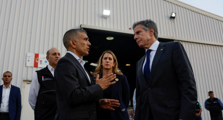 Visita de Antony Blinken a Jordania. Foto: Reuters.