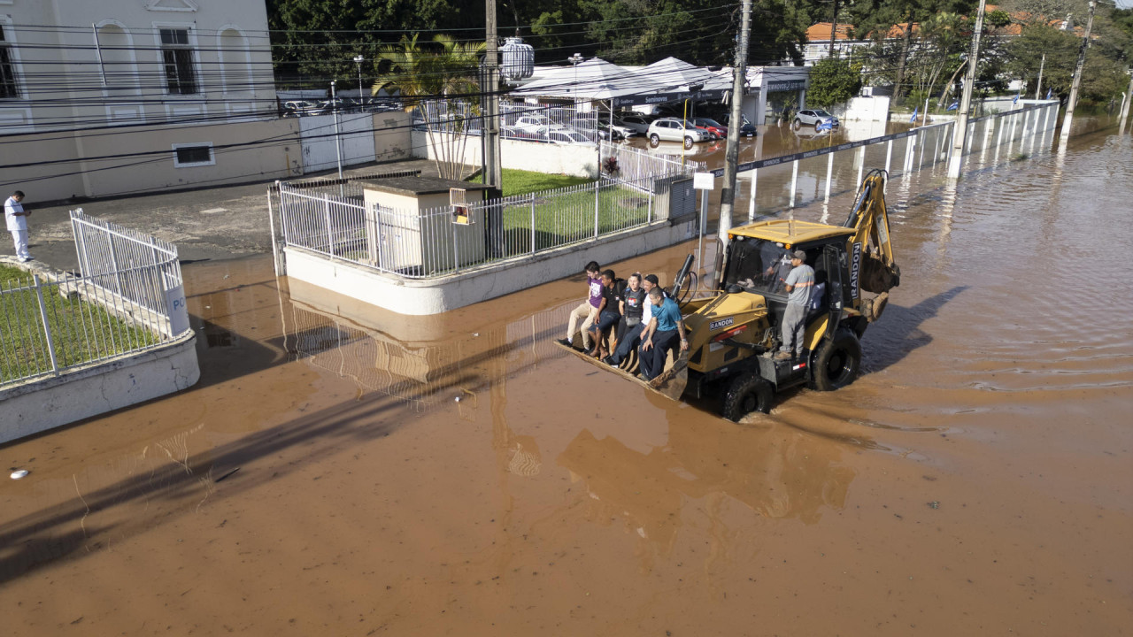 Inundaciones en Brasil. Foto: EFE