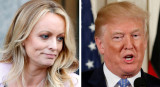 Stormy Daniels y Donald Trump. Foto: Reuters