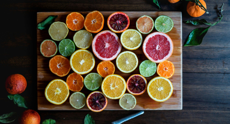 Frutas, citricos. Foto Unsplash.