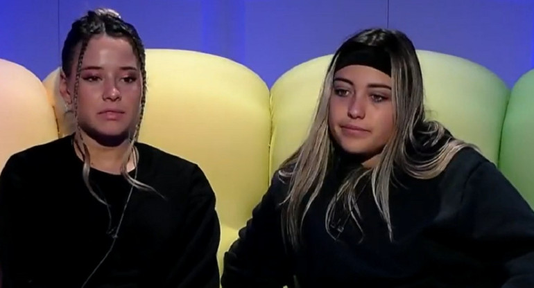 Zoe y Florencia de Gran Hermano. Foto: captura Telefe.