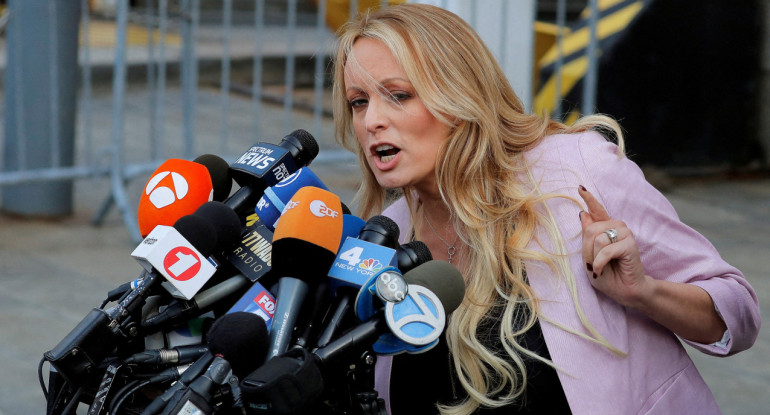 La actriz de cine para adultos Stephanie Clifford, también conocida como Stormy Daniels. Foto: Reuters