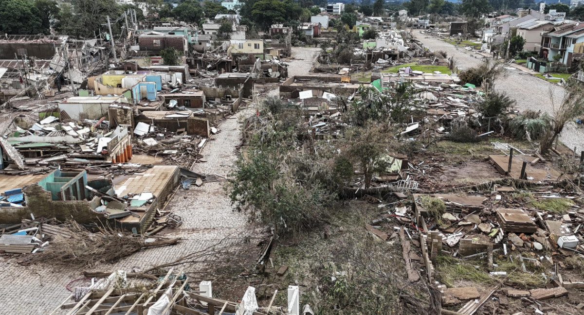 Inundaciones en Brasil. Foto: EFE