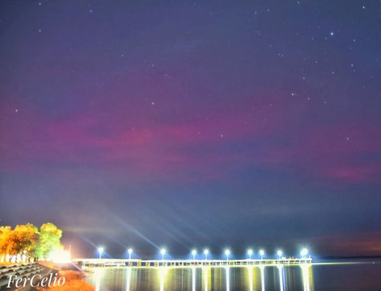 Auroras australes en Chascomus.