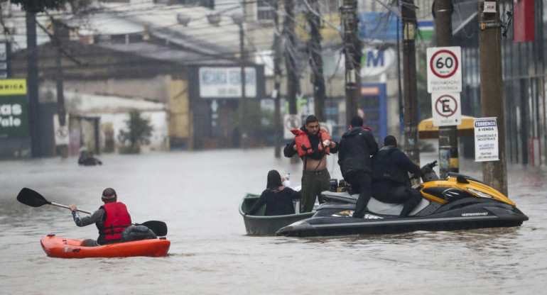 Inundaciones en Brasil. Foto: EFE.