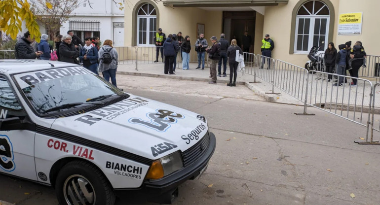 "El Flaco" Traverso fue velado en la ciudad de Ramallo. Foto: NA