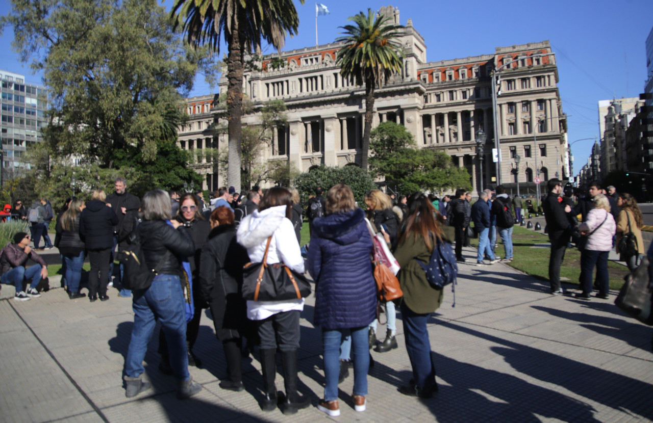 Amenaza de bomba en el Palacio de Tribunales. Foto: NA.