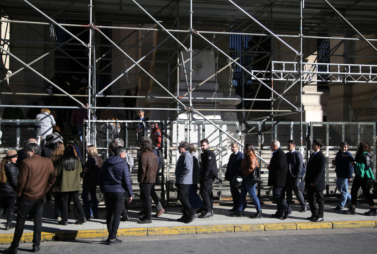 Amenaza de bomba en el Palacio de Tribunales. Foto: NA.