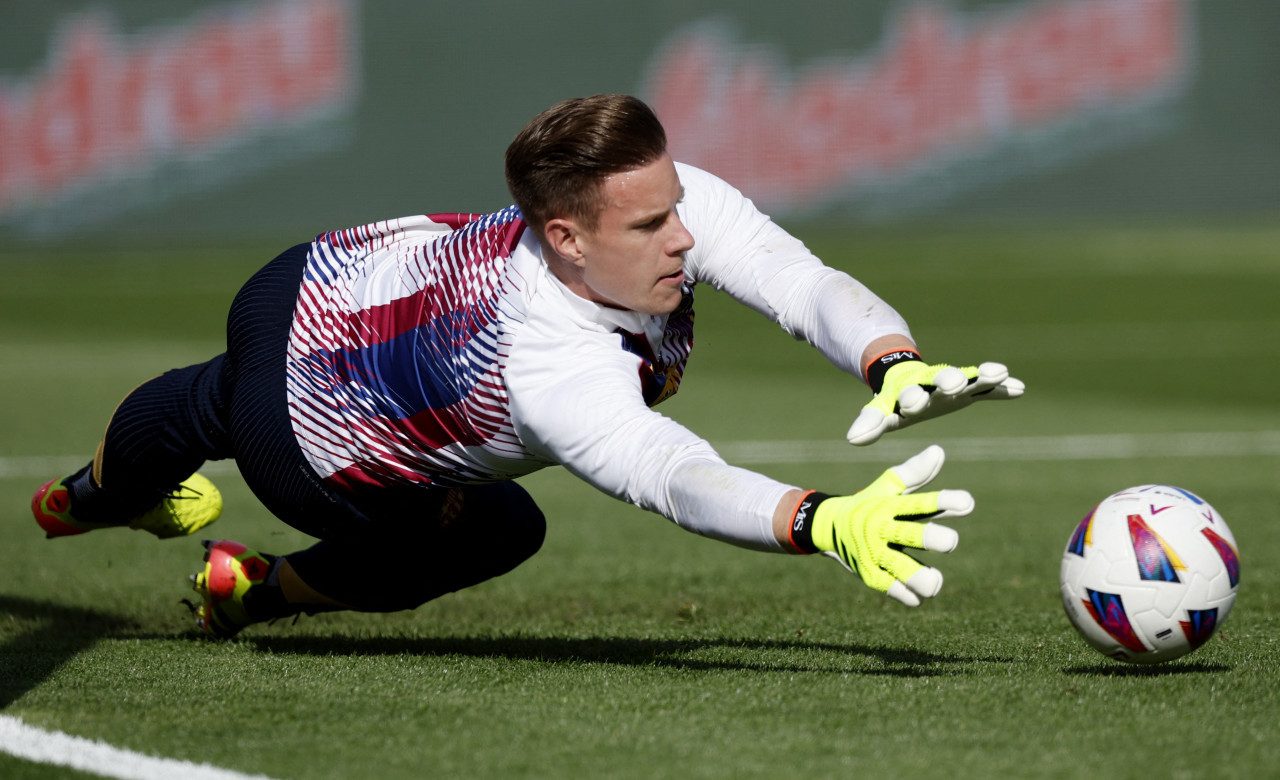 Marc-André Ter Stegen, arquero del Barcelona. Foto: Reuters.