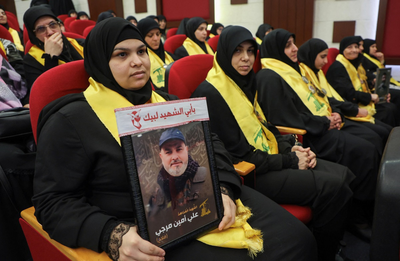 Discurso de Hasán Nasrala, líder de Hezbollah. Foto: Reuters.