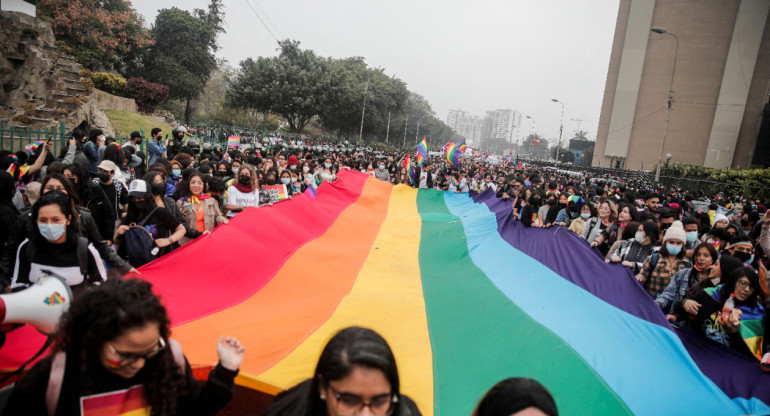 Marcha LGTB en Perú. Foto: Reuters