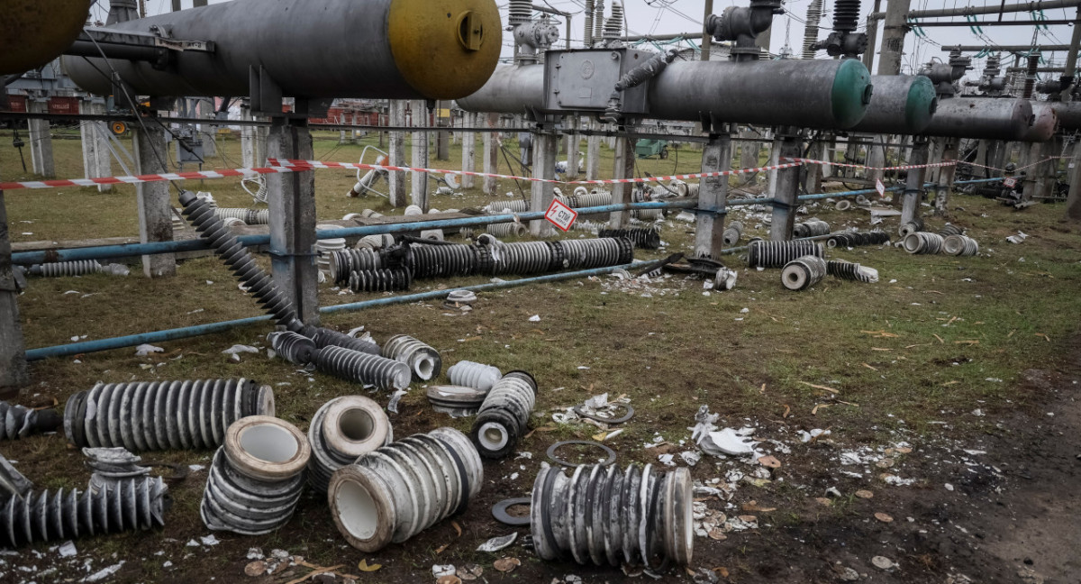 Ataques a centrales eléctricas en Ucrania. Foto: Reuters.