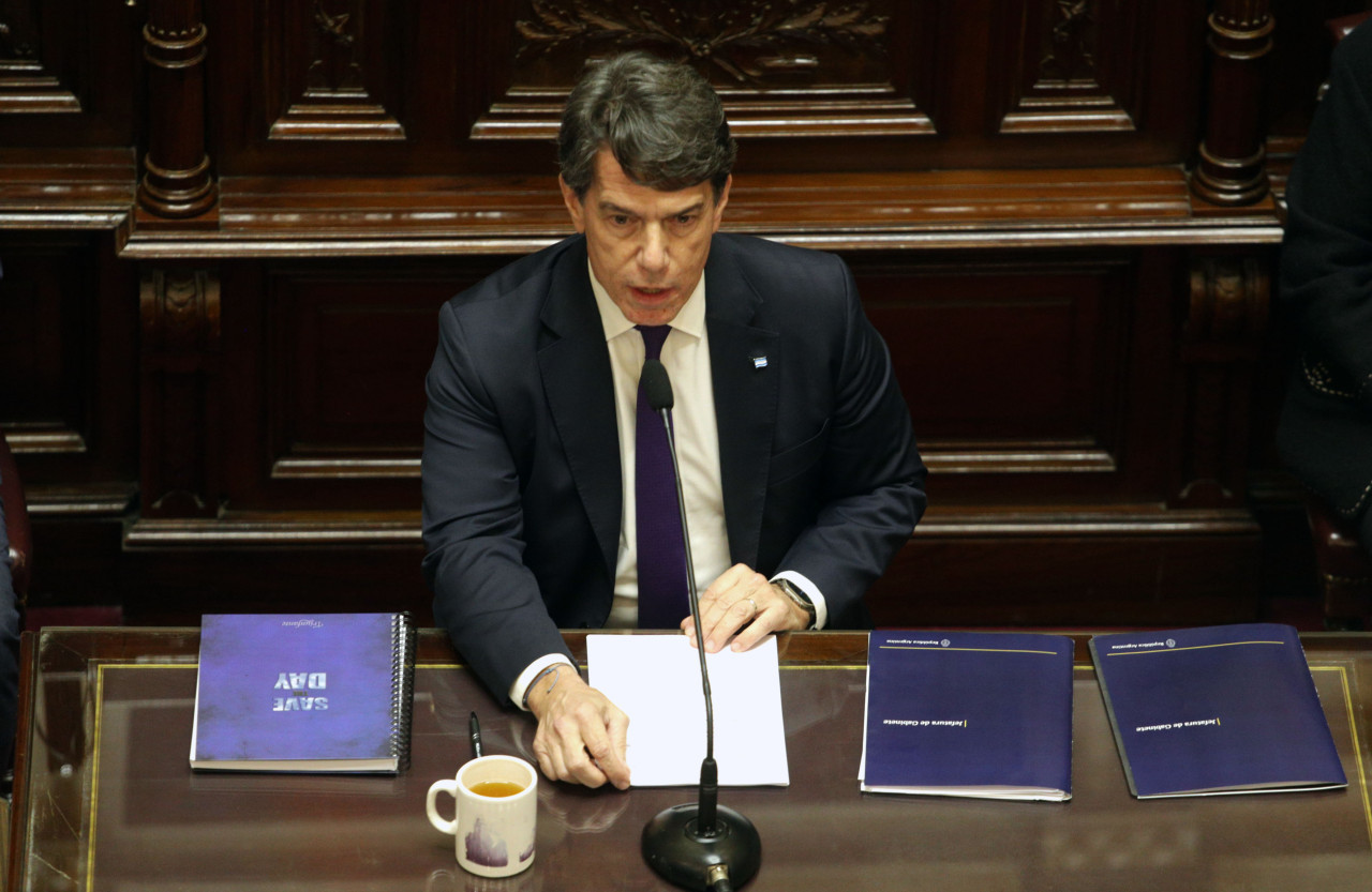 Informe de gestión de Nicolás Posse en el Senado. Foto: NA.