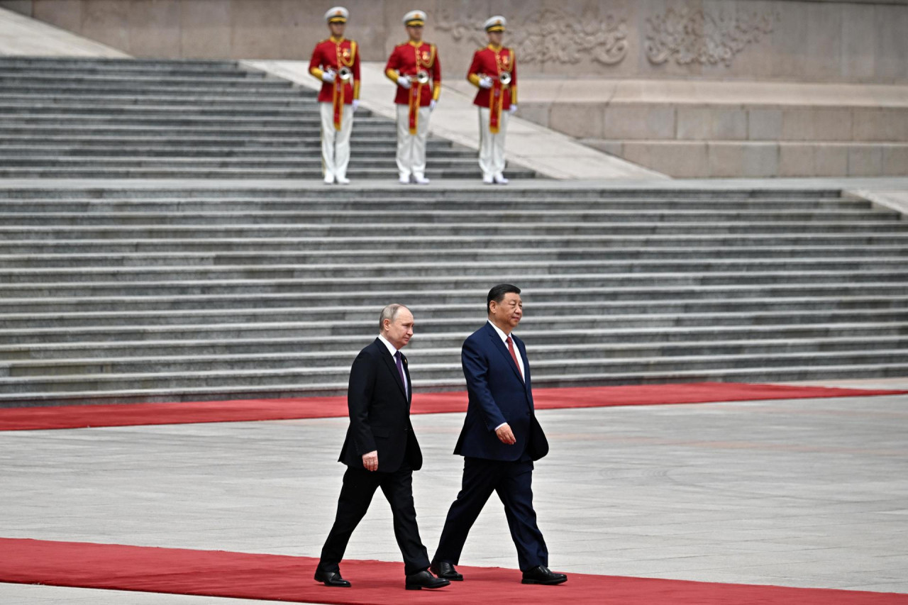 Vladimir Putin y Xi Jinping. Foto: EFE.