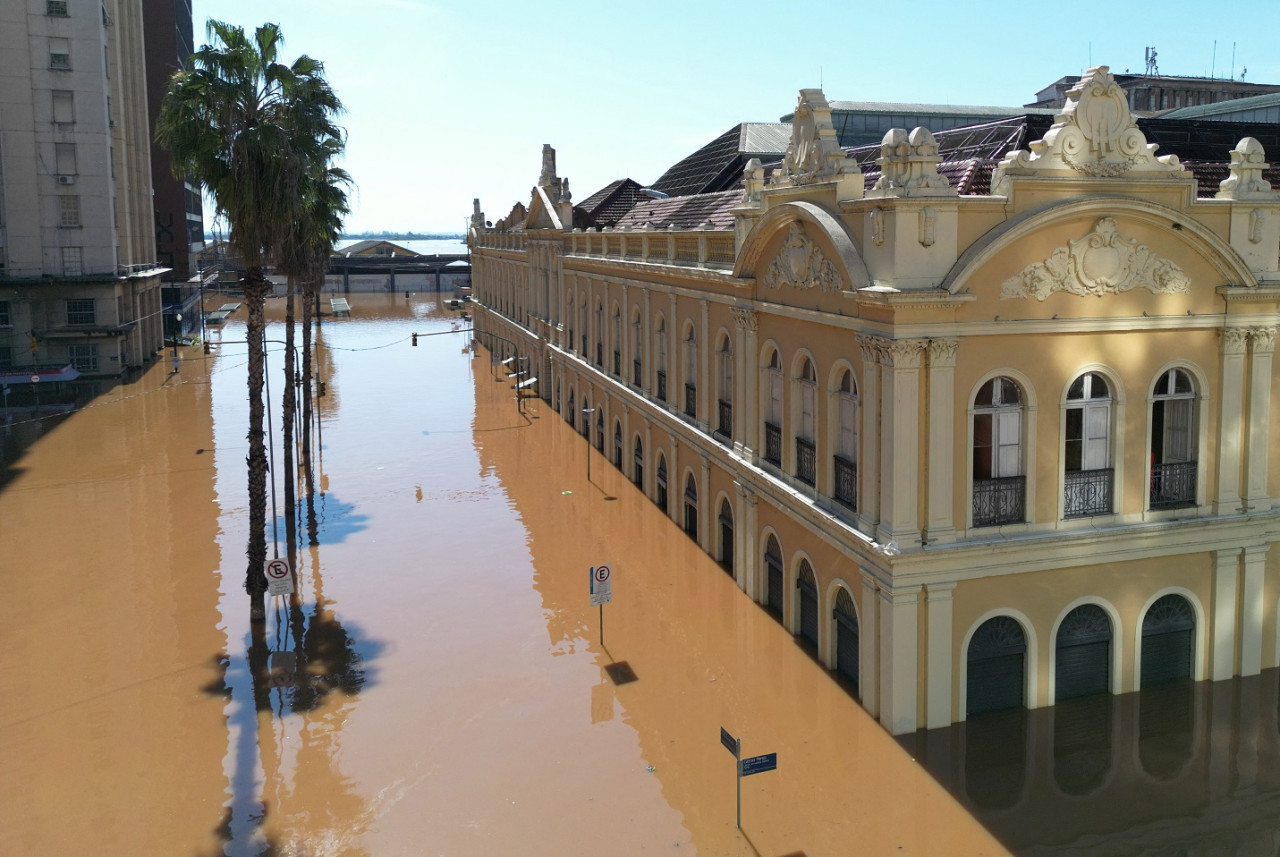 Inundaciones en Porto Alegre, Brasil. Foto: Reuters