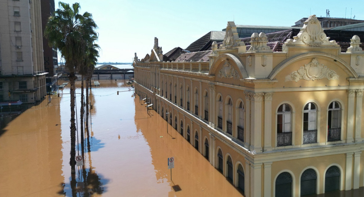 Inundaciones en Porto Alegre, Brasil. Foto: Reuters