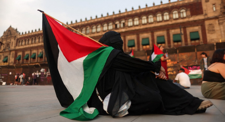 Protestas; Palestina. Foto: Reuters.