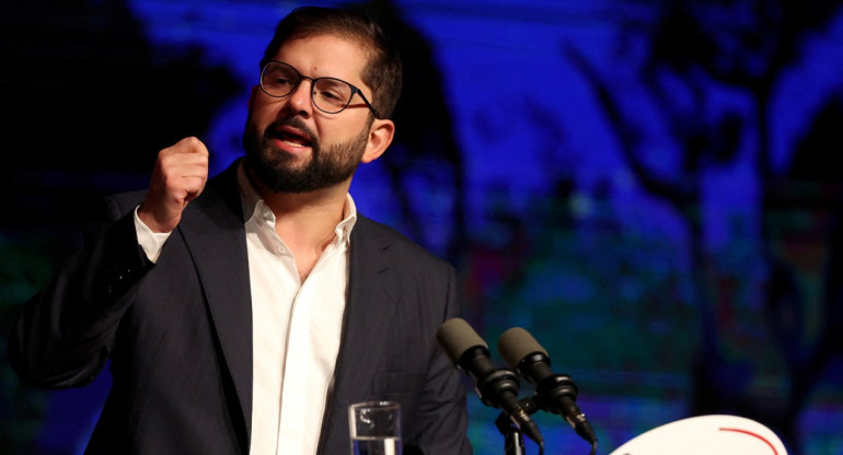 Gabriel Boric, presidente de Chile. Foto: Reuters.