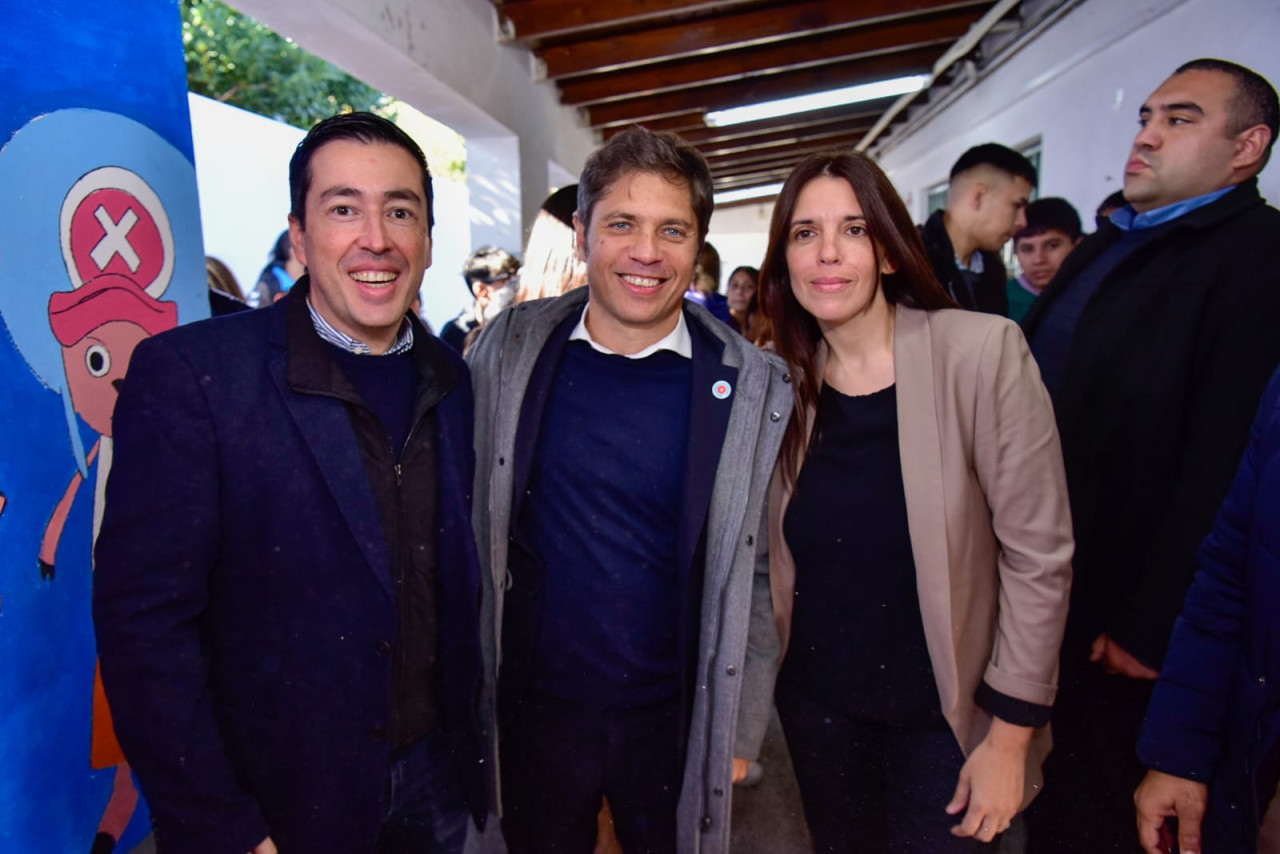 Nardini y Kicillof inauguraron nuevas aulas en una escuela de Los Polvorines.