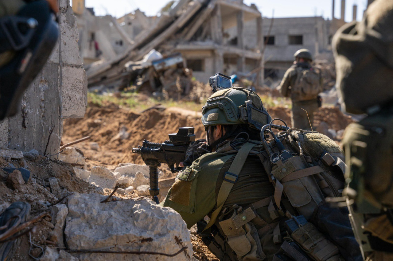 Soldados israelíes en la Franja de Gaza; guerra Israel-Hamás: Foto: X @idfonline