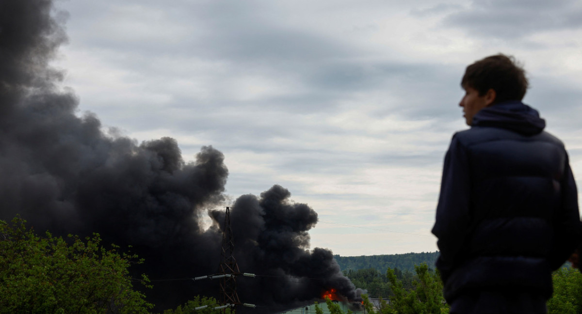 Ataques rusos sobre la región de Járkov, Ucrania. Foto: Reuters.