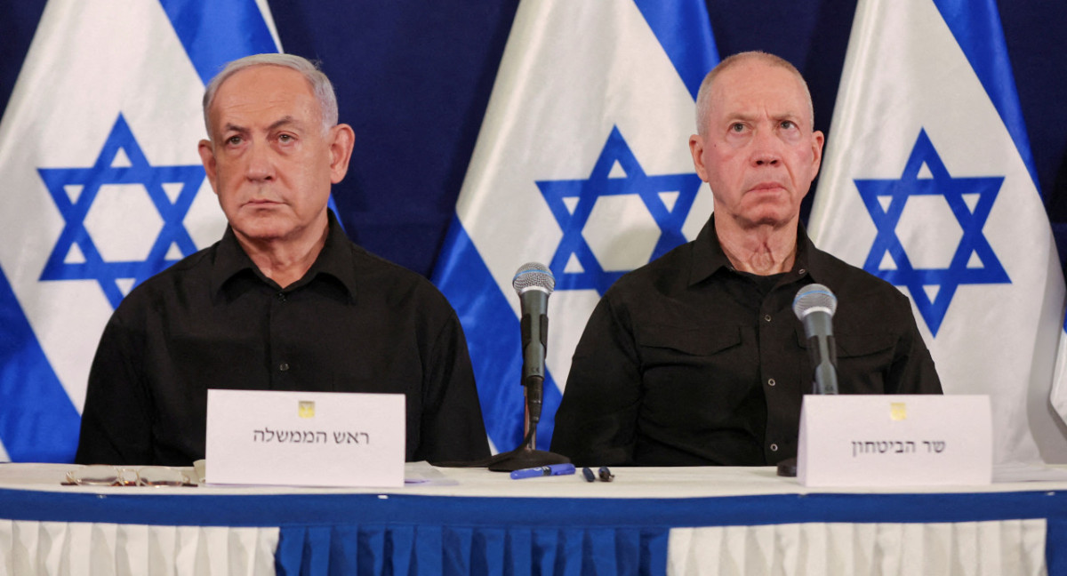 Benjamín Netanyahu y Yoav Gallant. Foto: Reuters.