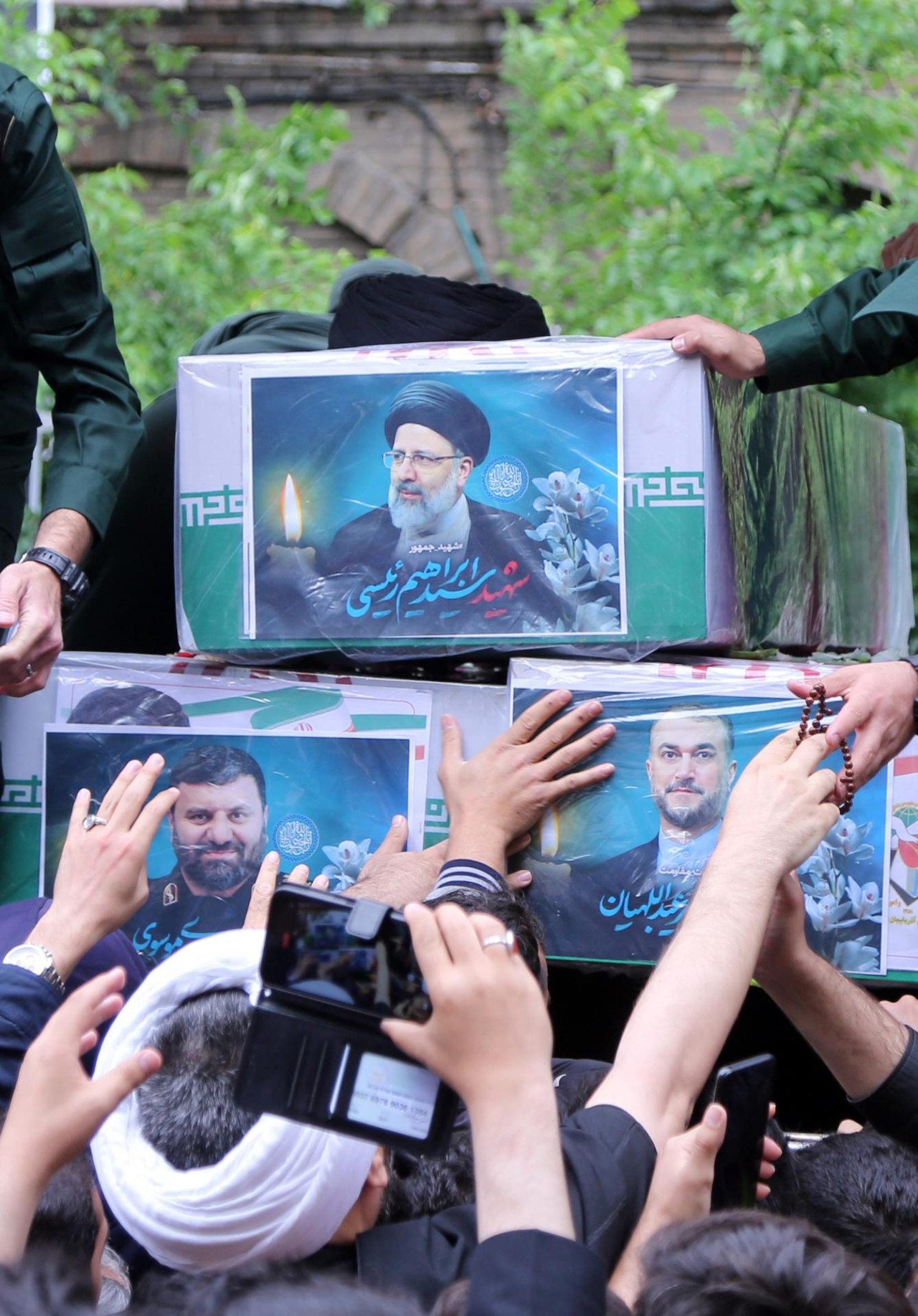 Funeral de Ebrahim Raisí en Irán. Foto: EFE.